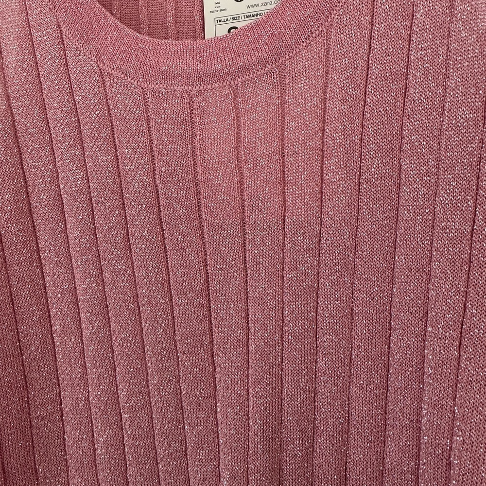 Zara Pink Ribbed Tank Top - Picture 5 of 8